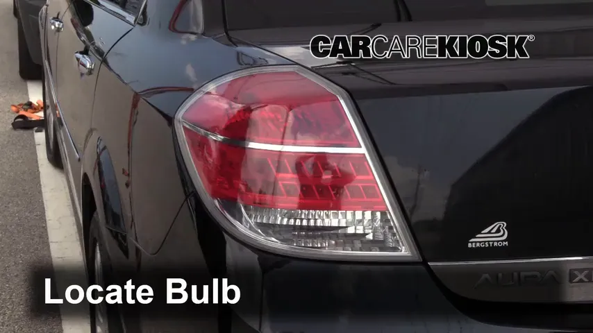 2009 Saturn Aura XR 3.6L V6 Luces Luz de giro trasera (reemplazar foco)